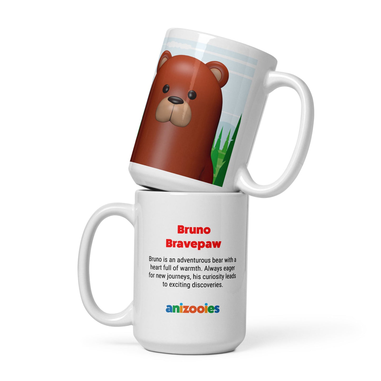 Bruno Bravepaw – White Glossy Mug