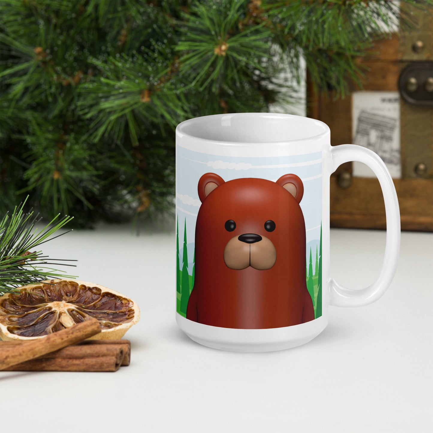 Bruno Bravepaw – White Glossy Mug