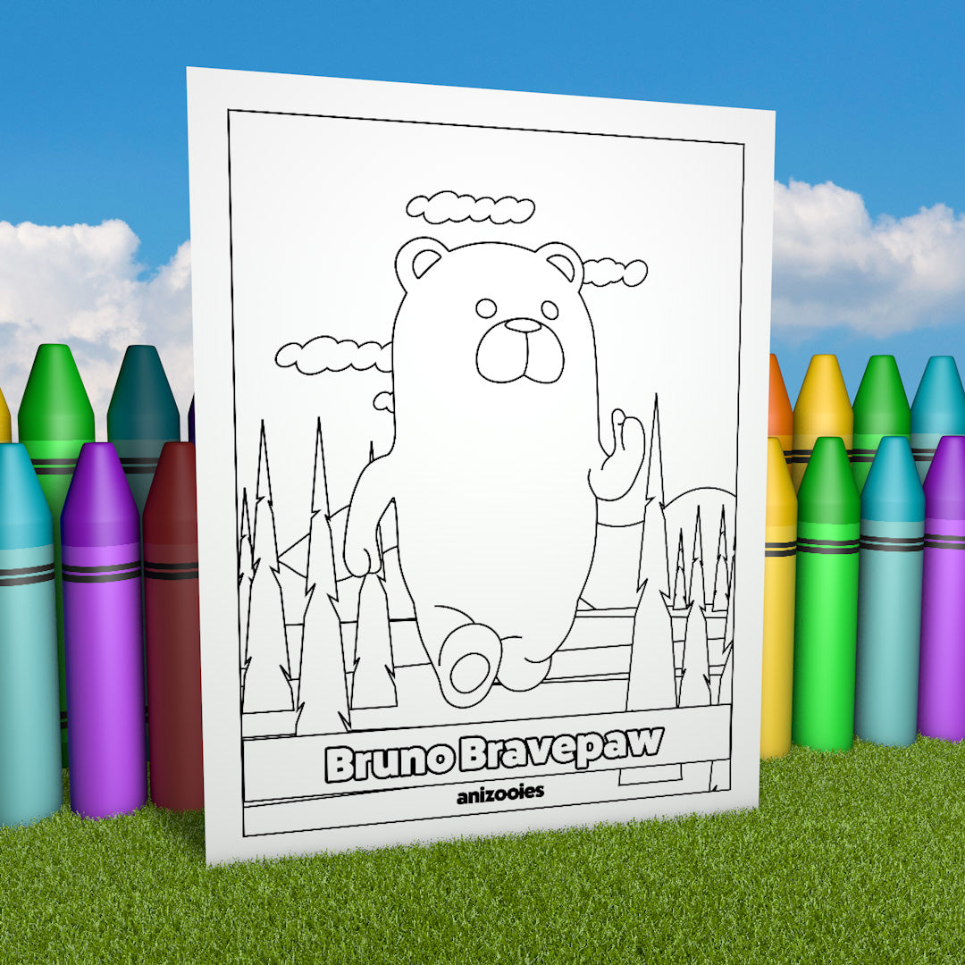 Bruno Bravepaw Coloring Page