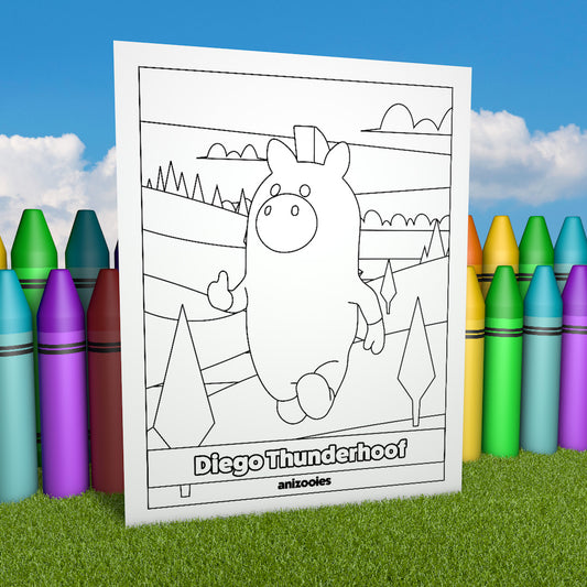 Diego Thunderhoof Coloring Page