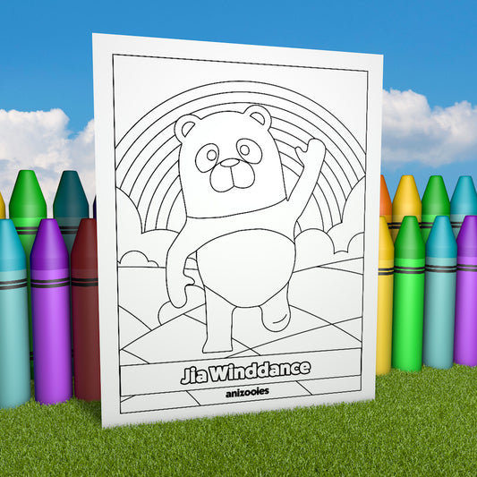 Jia Winddance Coloring Page