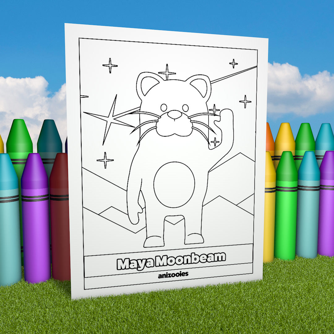 Maya Moonbeam Coloring Page