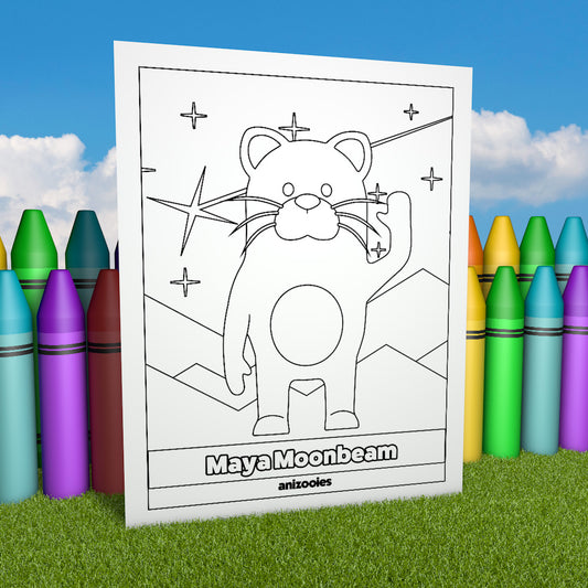 Maya Moonbeam Coloring Page